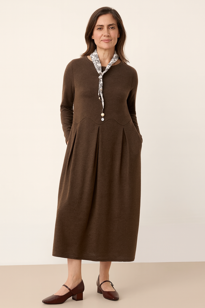 Elegant Knit Midi Dress