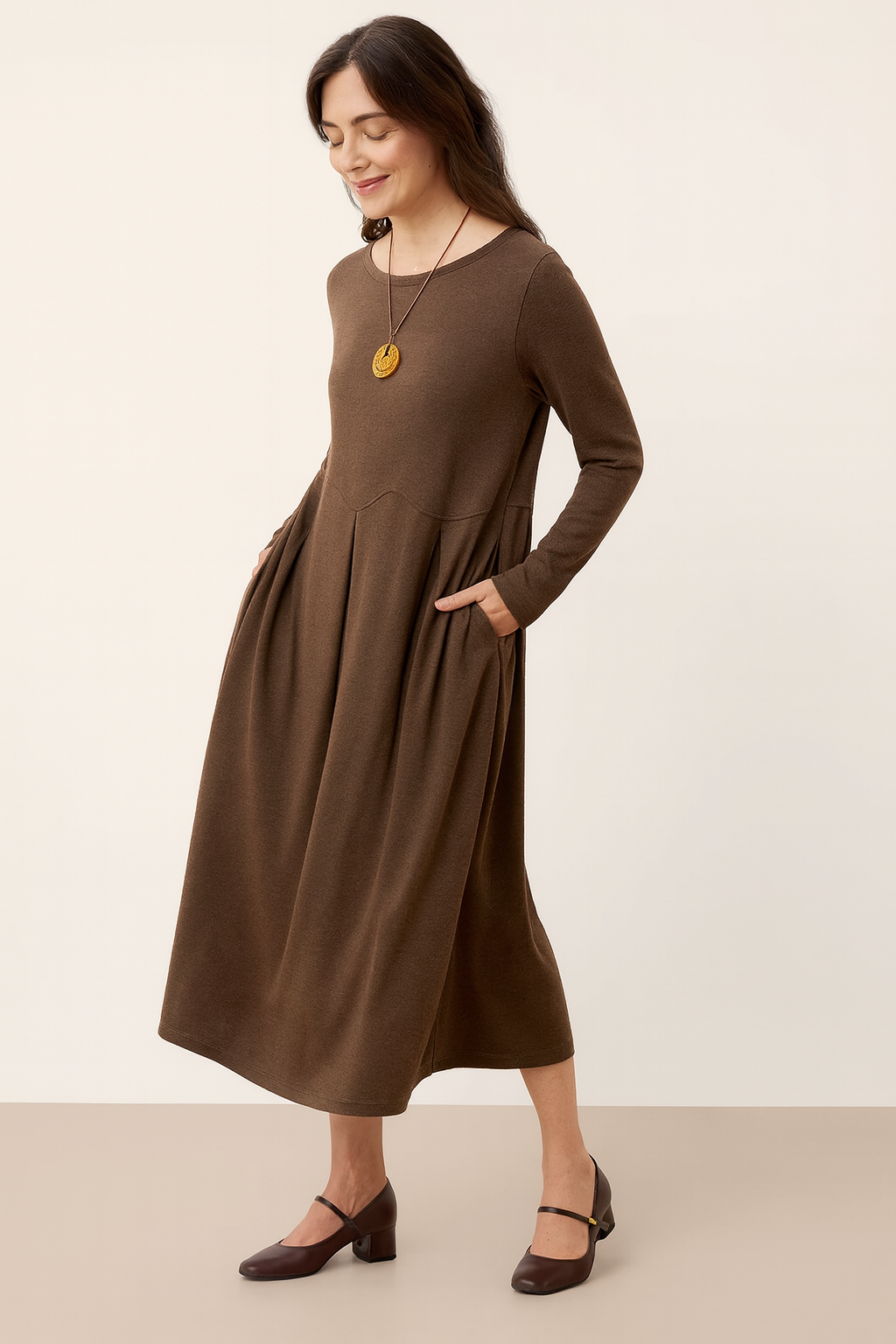 Elegant Knit Midi Dress