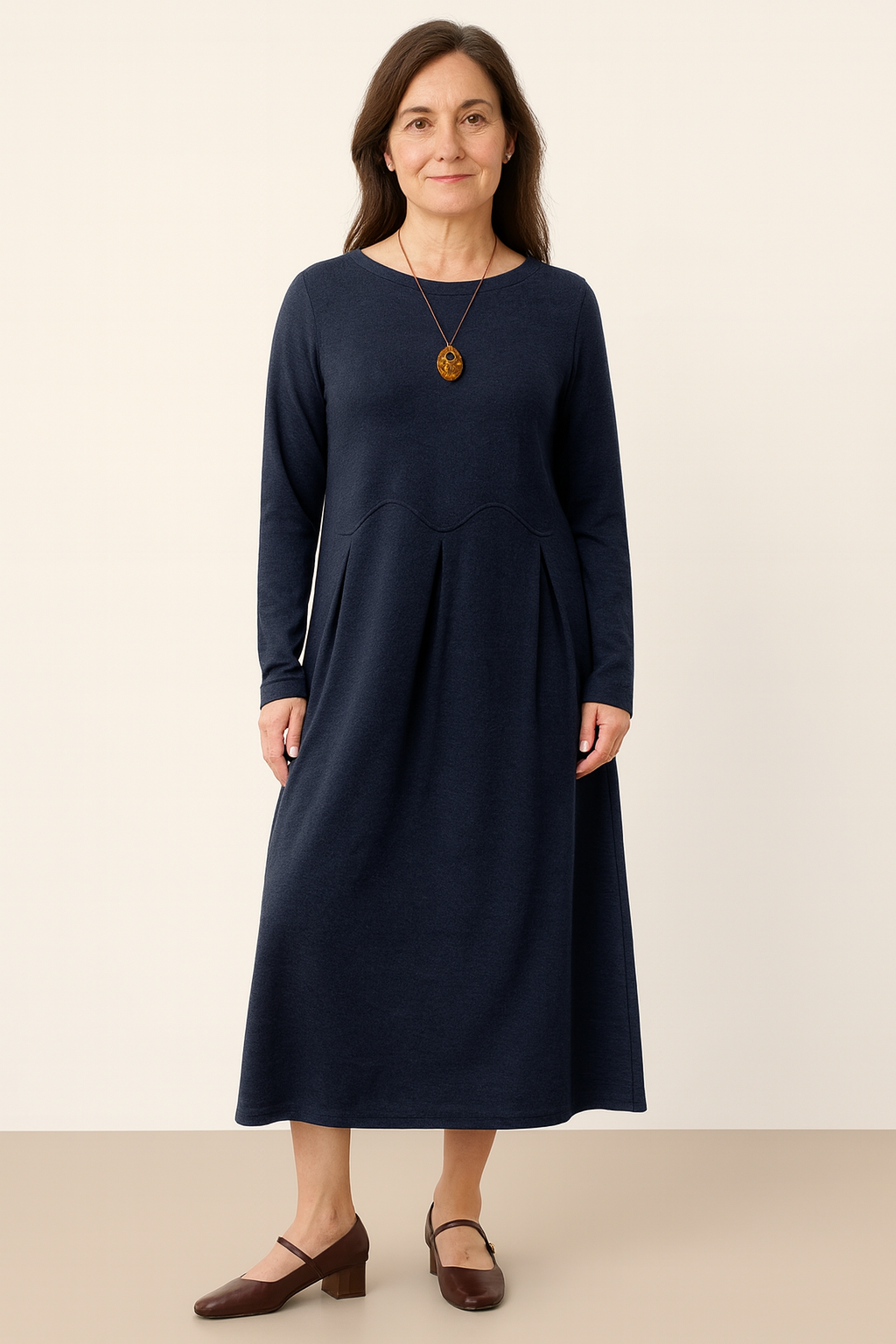 Elegant Knit Midi Dress
