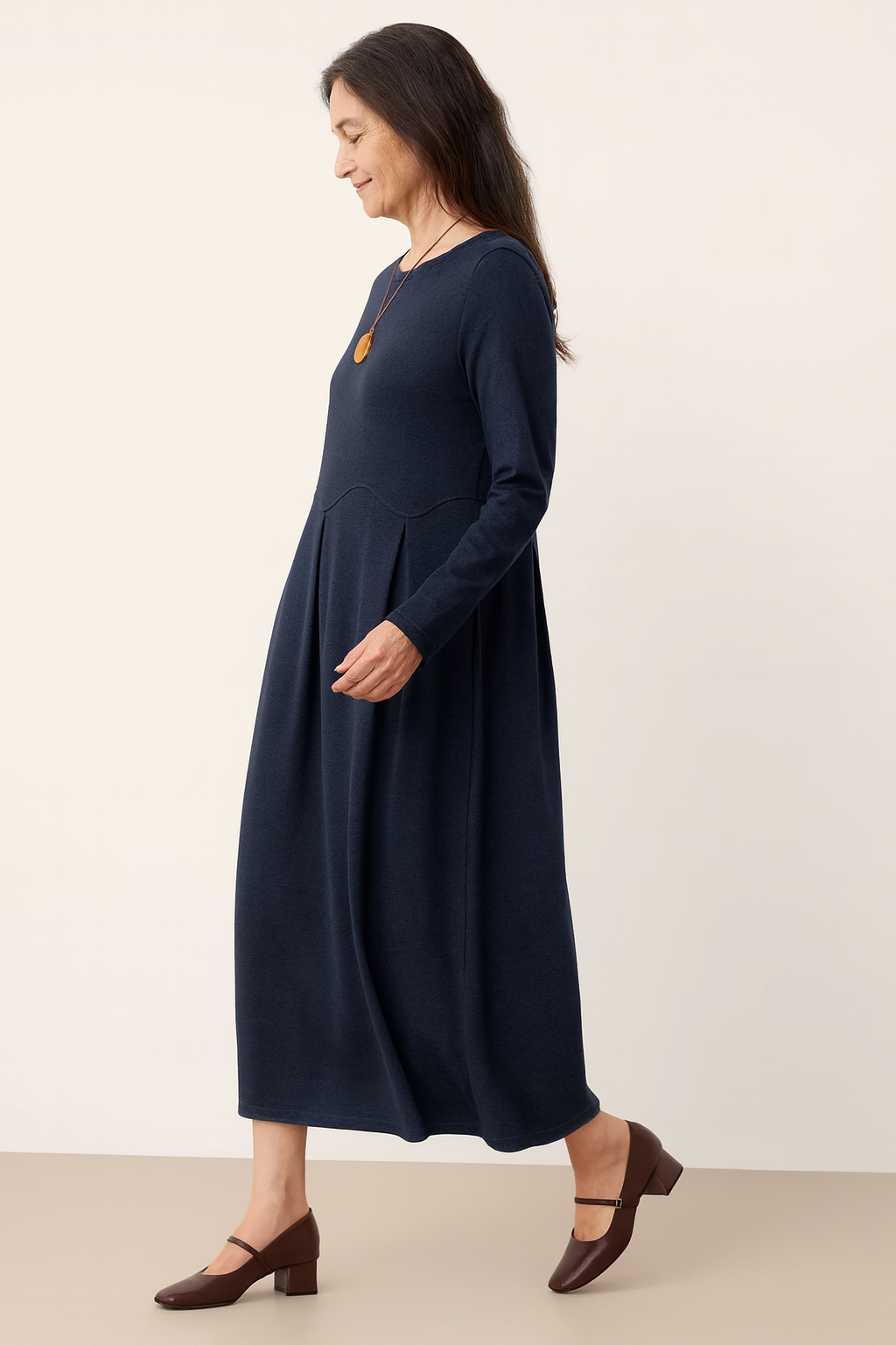 Elegant Knit Midi Dress