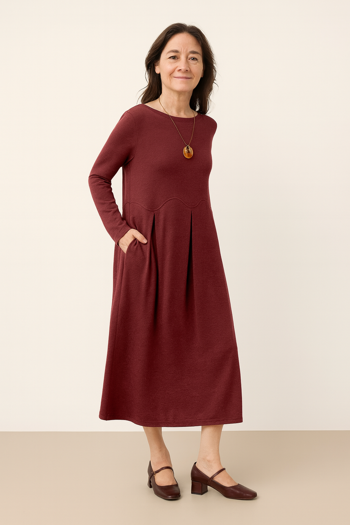 Elegant Knit Midi Dress