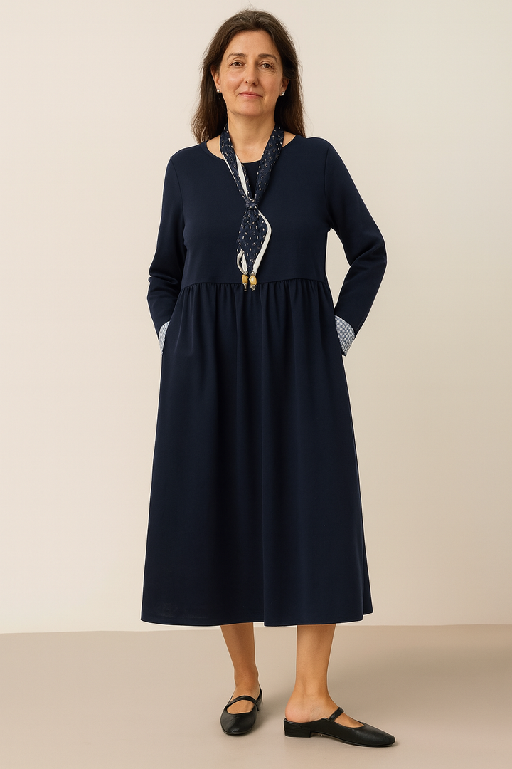 Elegant Long-Sleeve Dress