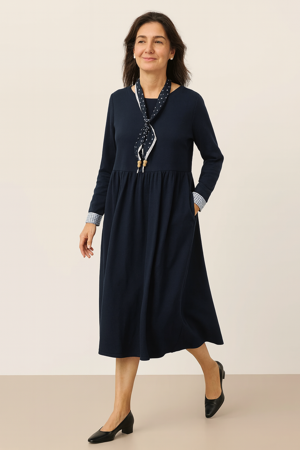 Elegant Long-Sleeve Dress
