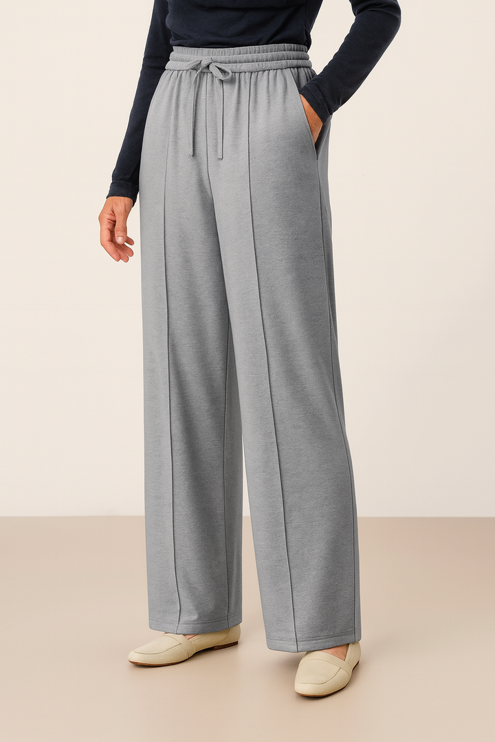 Wide-Leg Lounge Pants