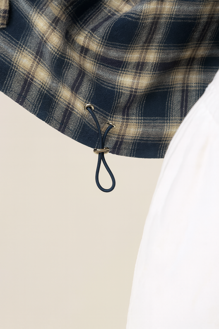 Navy Check Jacket