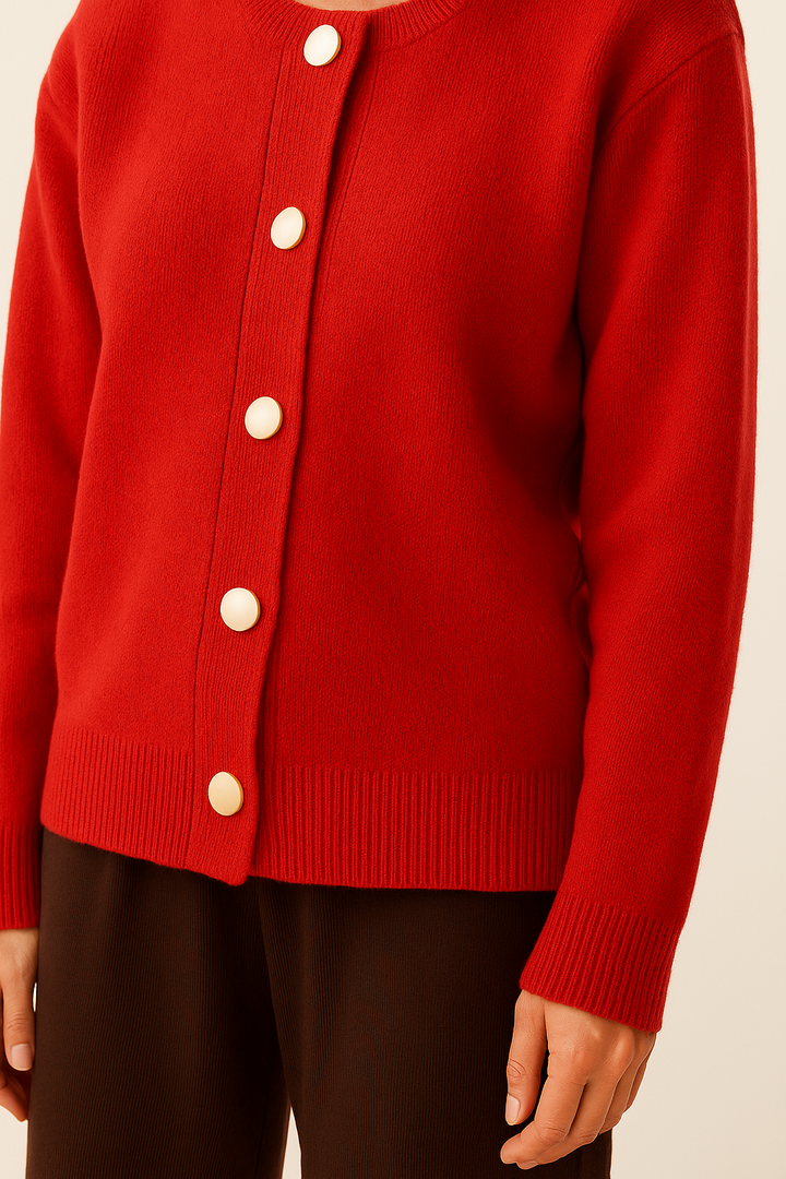 Classic Button Knit