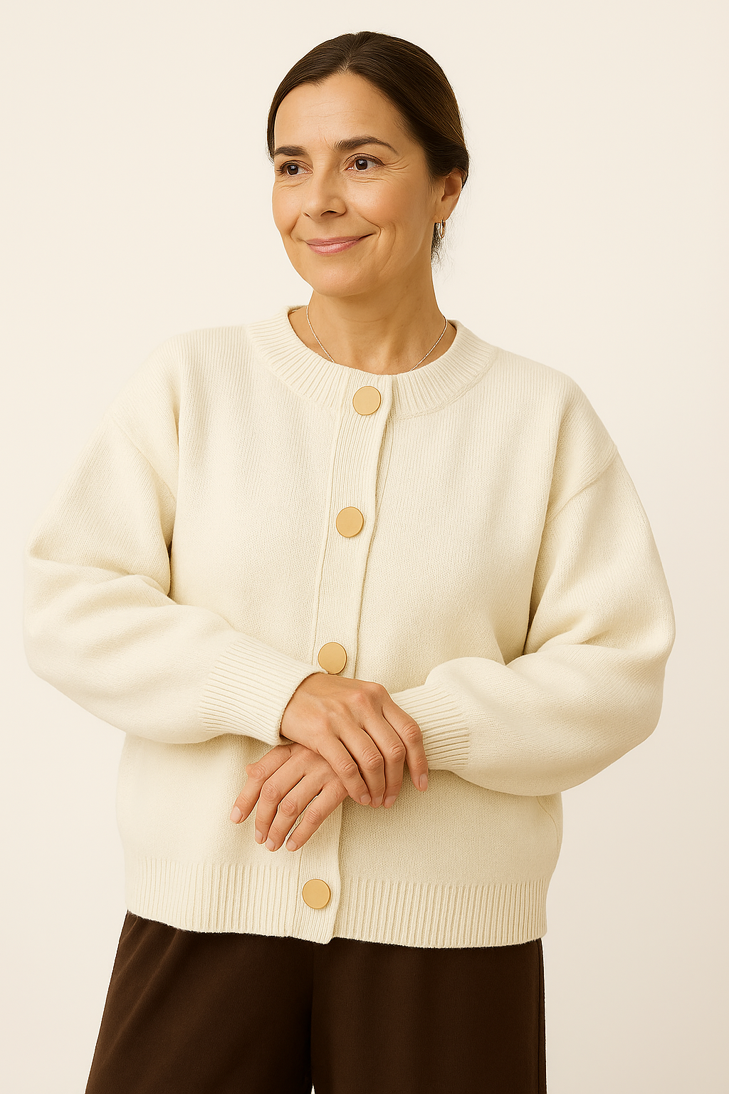 Classic Button Knit