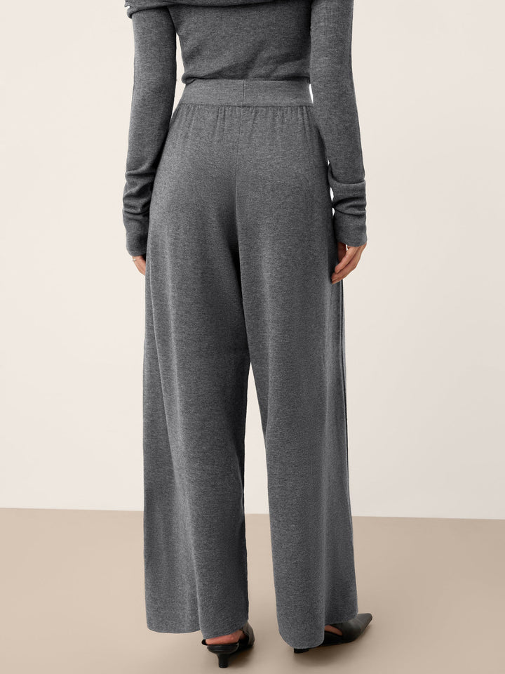 High-Waist Knit Pants