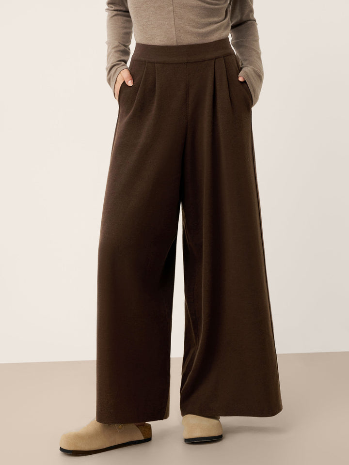 High-Waist Knit Pants