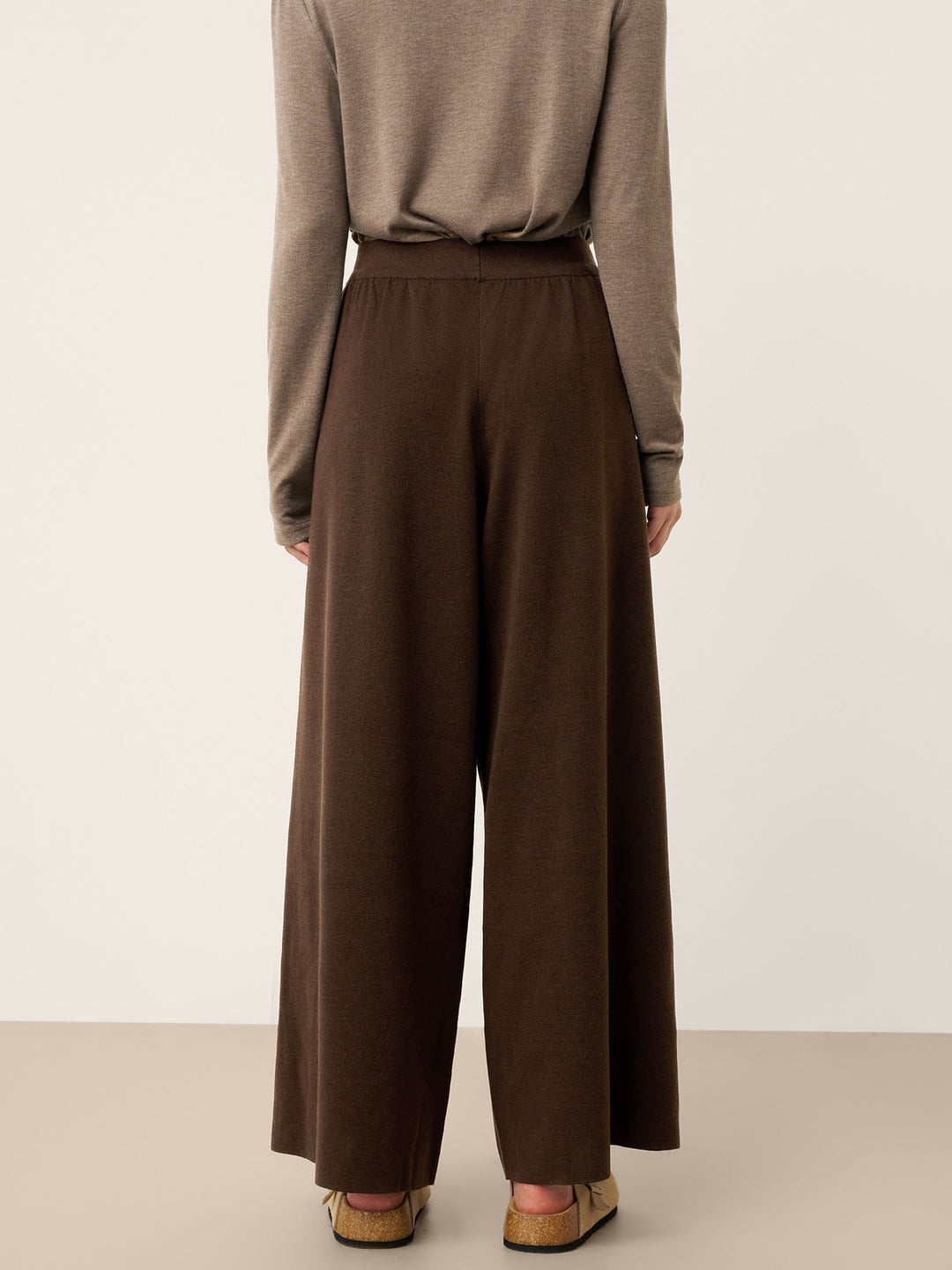 High-Waist Knit Pants