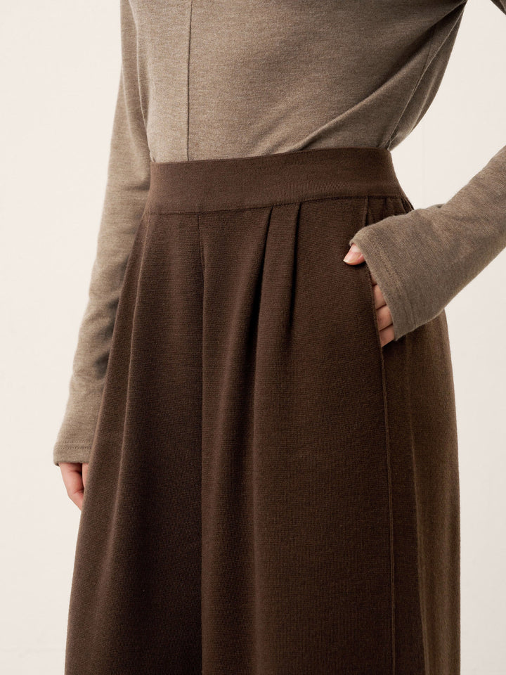 High-Waist Knit Pants