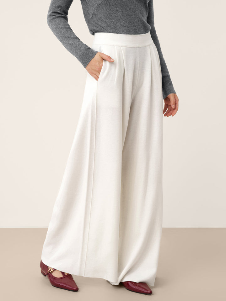 High-Waist Knit Pants